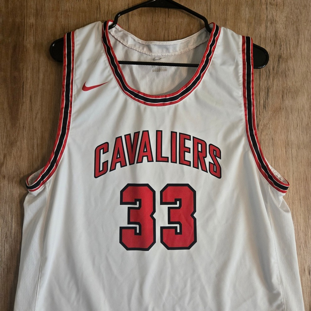 Nike Cleveland Cavaliers #33 Basketball Jersey White Men's Size XL Mesh